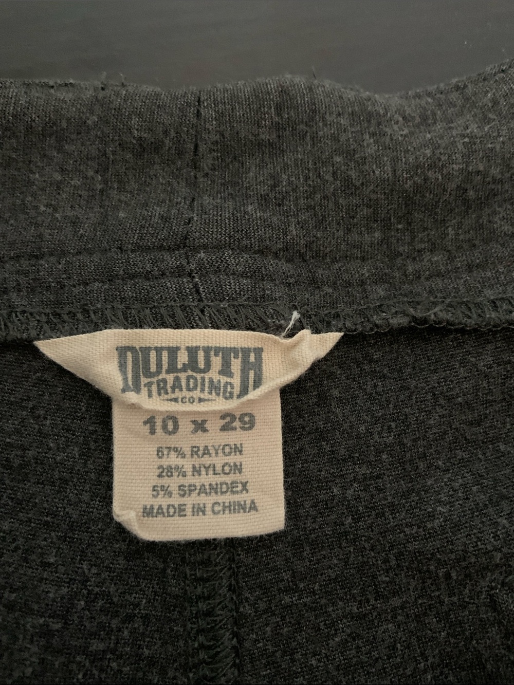 Duluth Trading Company Gray Knit Pants 10x29 - Picture 5 of 6